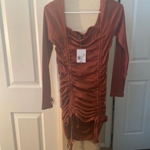 Forever 21 | Ruched Drawstring Mini Dress | Medium